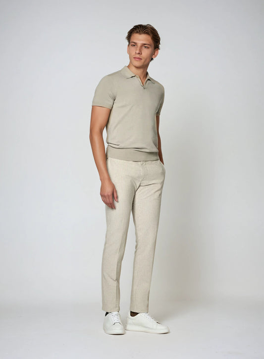 Polo Without Buttons - Taupe