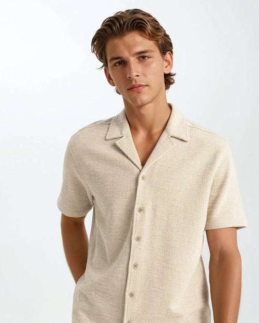 Waffle Shirt Beige